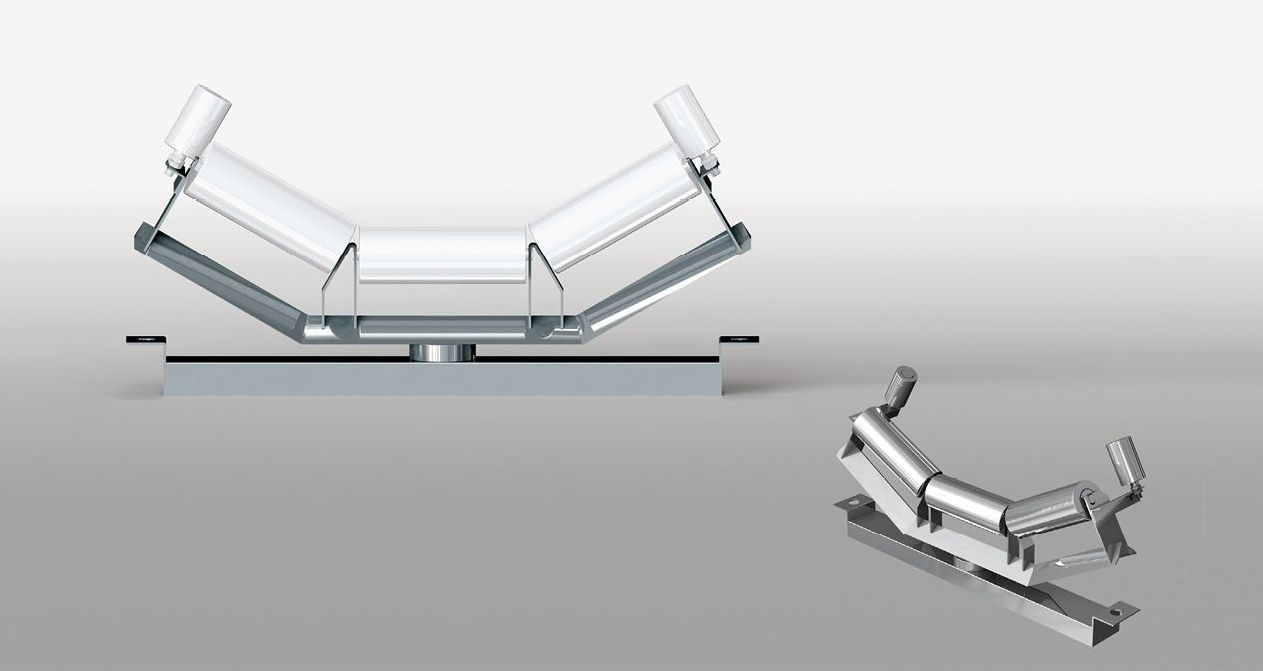 30° Self-centring troughing triple sets