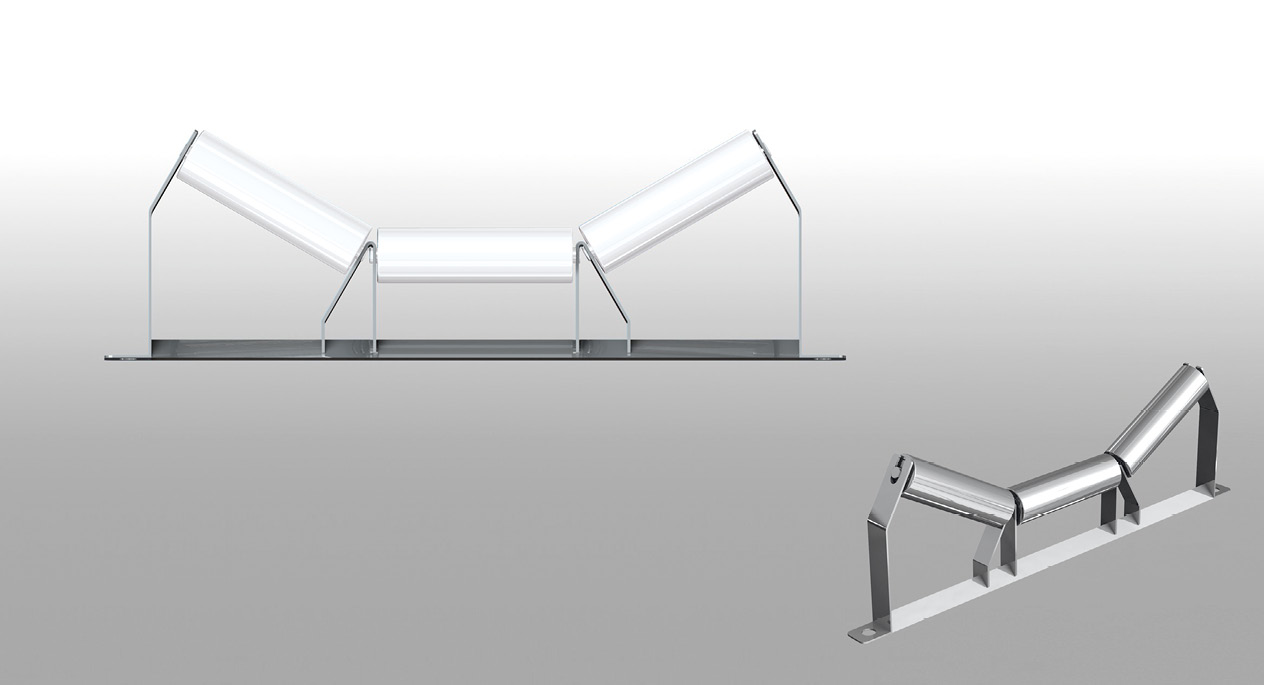 30° Angular troughing triple sets